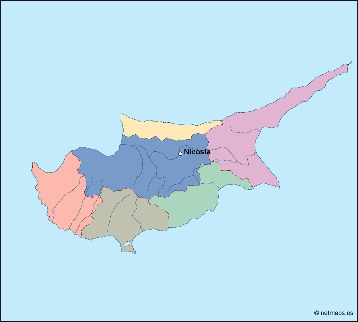 Mapu Cypru vektor
