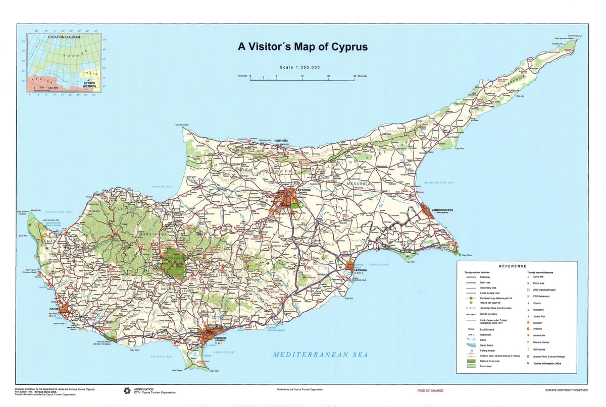 Mapu Cypru sightseeing