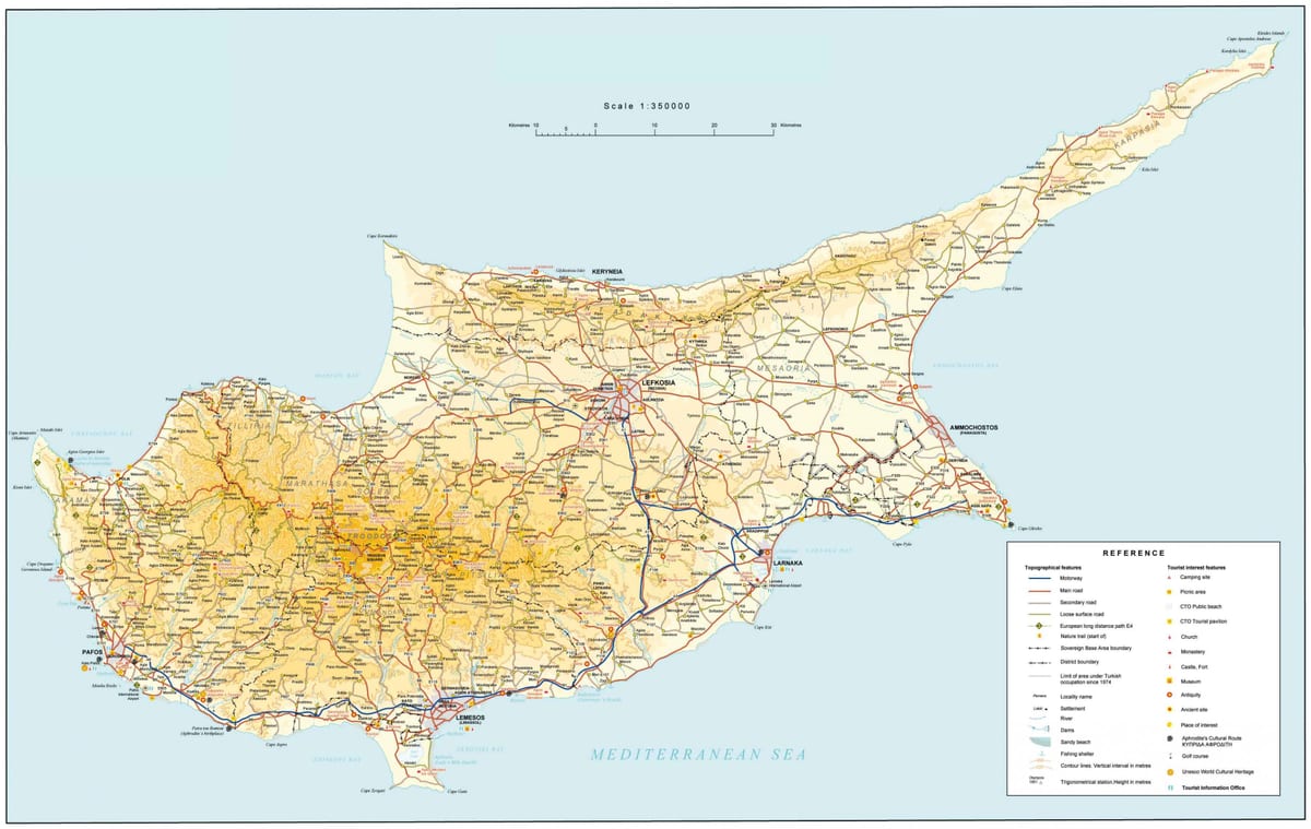 Mapa e4 Cyprus
