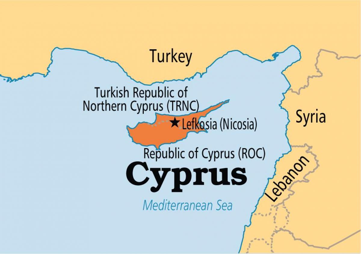 republika Cyprus mapu