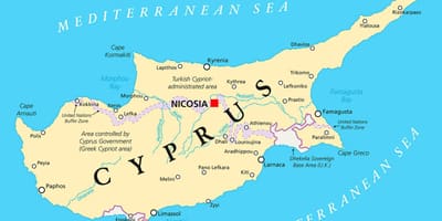 Mesto Cypru mapu