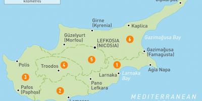 Mapu Cypru krajiny